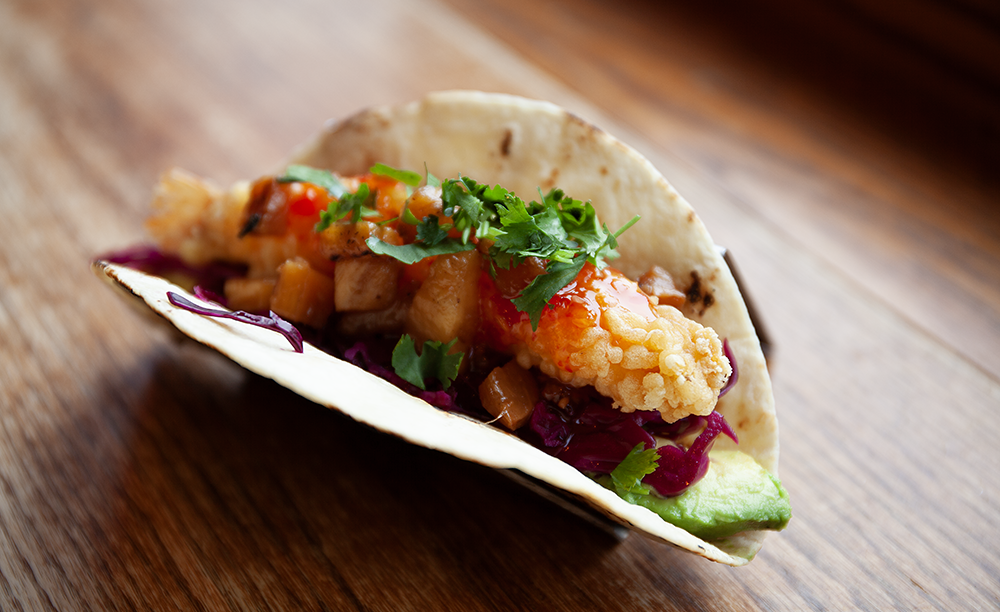 Shrimp Tempora Taco